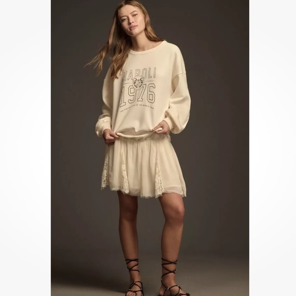 Anthropologie Dresses & Skirts - Anthropologie Pilcro Sweatshirt Twofer Mini Dress Medium NWT (N-1)